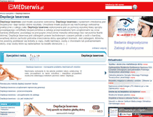 Tablet Screenshot of depilacjalaserowa.medserwis.pl