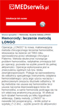 Mobile Screenshot of hemoroidymetodalongo.medserwis.pl