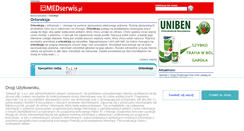 Desktop Screenshot of ortoreksja.medserwis.pl