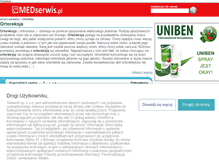 Tablet Screenshot of ortoreksja.medserwis.pl