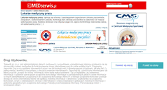 Desktop Screenshot of lekarzemedycynypracy.medserwis.pl