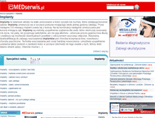 Tablet Screenshot of implanty.medserwis.pl