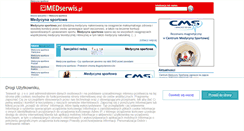 Desktop Screenshot of medycynasportowa.medserwis.pl