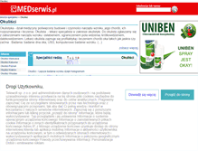 Tablet Screenshot of okulisci.medserwis.pl