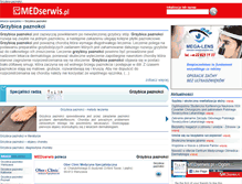 Tablet Screenshot of grzybicapaznokci.medserwis.pl