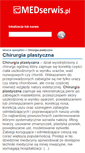 Mobile Screenshot of chirurgiaplastyczna.medserwis.pl
