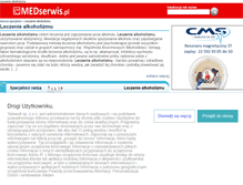 Tablet Screenshot of leczeniealkoholizmu.medserwis.pl