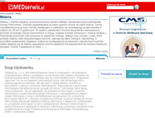Tablet Screenshot of malaria.medserwis.pl