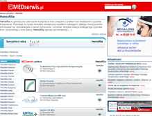 Tablet Screenshot of hemofilia.medserwis.pl